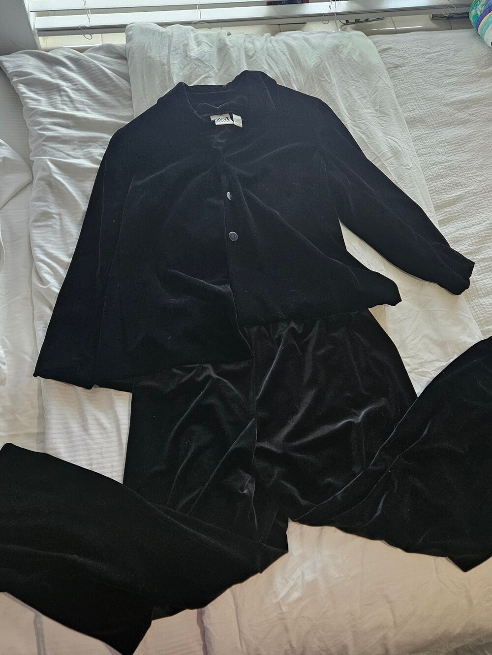Chico's 3-piece Black Velvet Set. S9ze 2